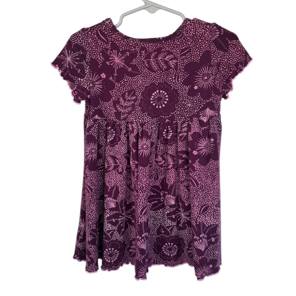 Flowersak Purple Floral Dress - Size 4 - Picture 2 of 4